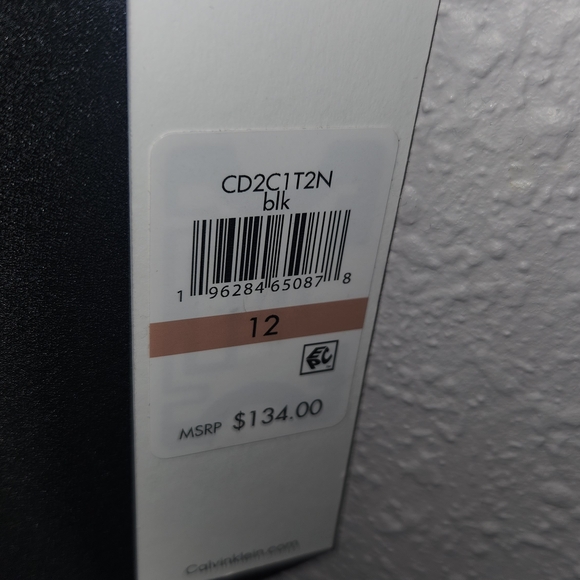 Calvin Klein Scuba Crepe Dress with Flutter Hem and Button Details - Picture 2 of 8